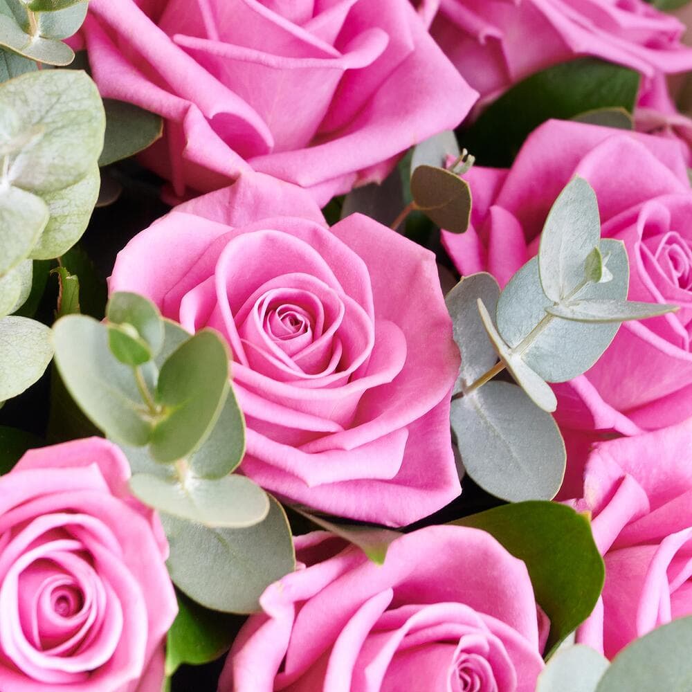 11 розовых роз с эвкалиптом — фото 5 — купить в Тбилиси — фото 5