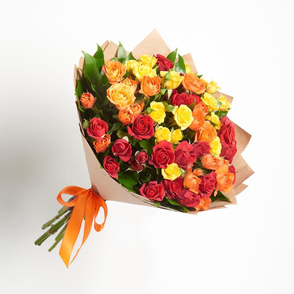 11 ярких кустовых роз — фото 5 — купить в Тбилиси — фото 5