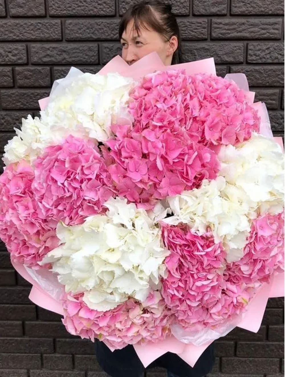 15 гортензий (цвет на выбор)