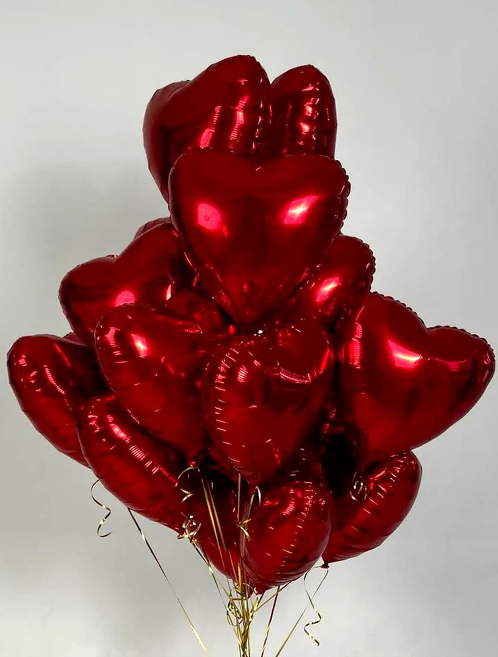 15 шаров в виде сердца