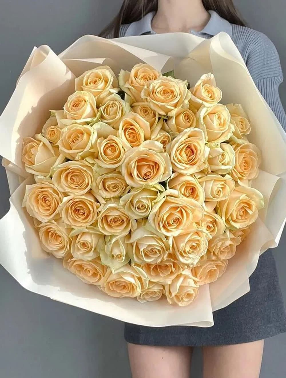 51 персиковая роза