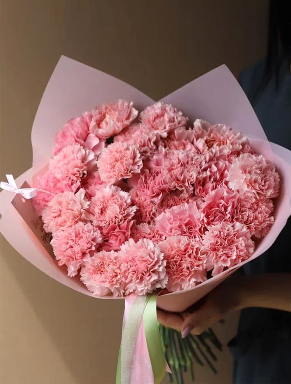 Букет из 25 диантусов (цвет на выбор)