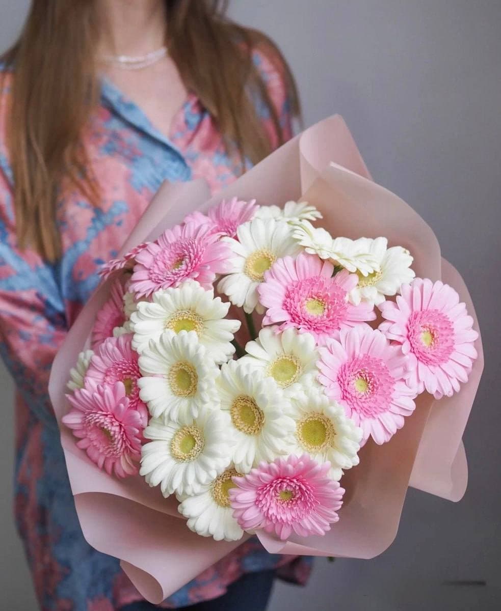 Букет из 25 гербер (цвет на выбор)