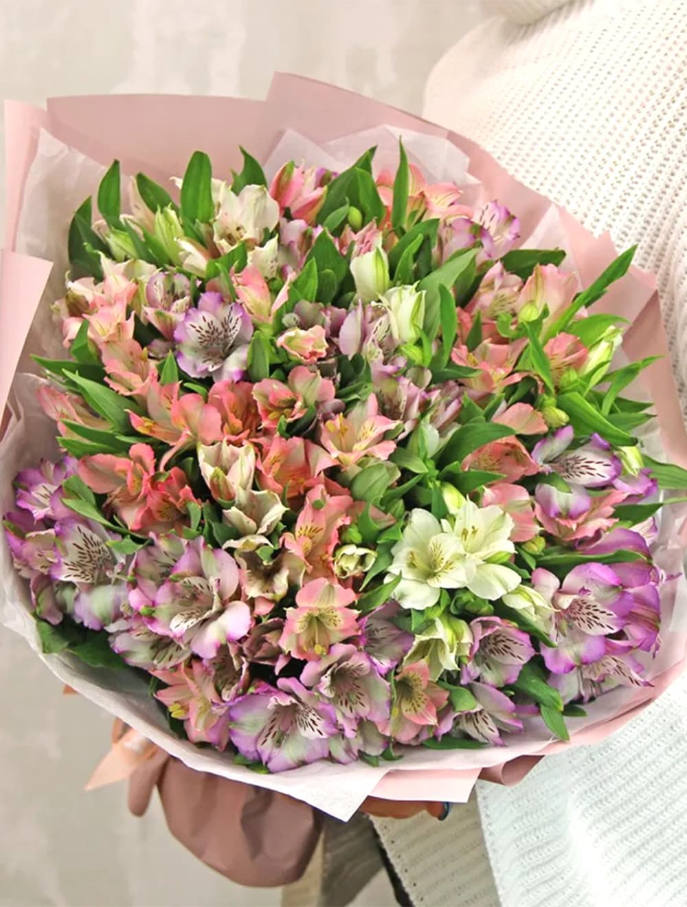 Букет из 31 альстромерии (цвет на выбор)