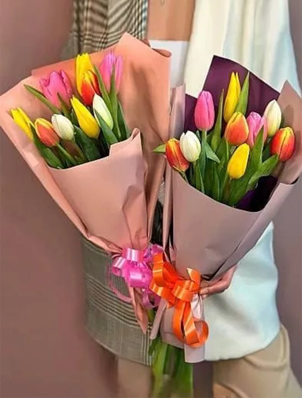 Букет из 9 тюльпанов: микс
