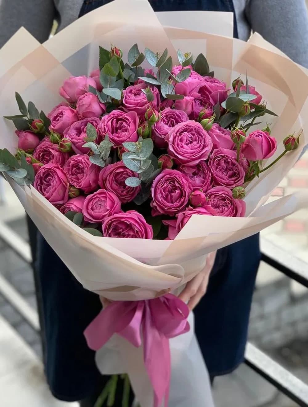 Букет Мисти с эвкалиптом