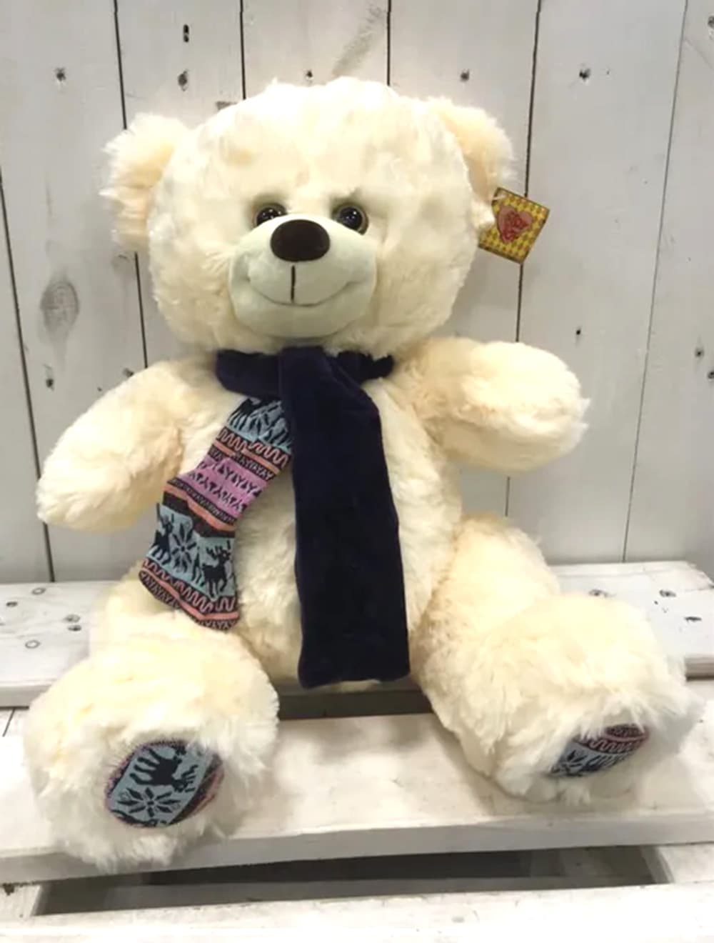 Мишка в шарфе 40 см